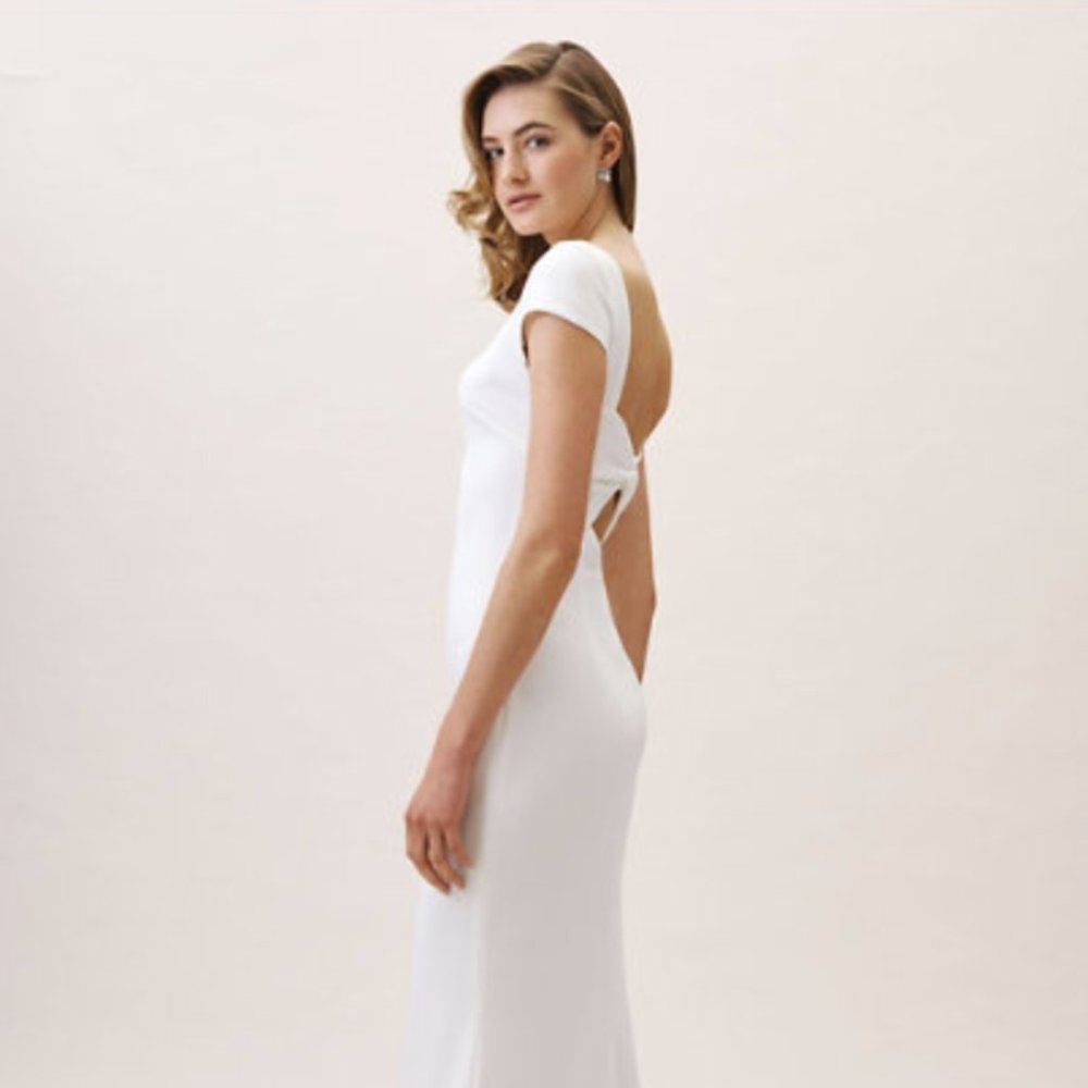 Katie May Madison Dress BHLDN - Size 4, White